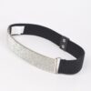 Rhinestone Metal Plate Elastic Belt – Sparkling Plate