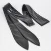 Tie-Front Wide PU Leather Wrap Belt – Adjustable Tie