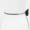 Double-Layer Flower Chain Belt – Metal & PU
