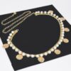 Faux Pearl Round Metal Chain Belt – Plus Size
