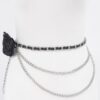 Flower Metal Double-Layer Plus-Size Chain Belt