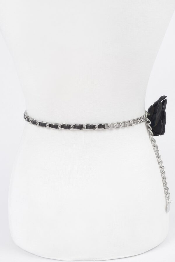 Flower Metal Double-Layer Plus-Size Chain Belt