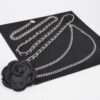 Flower Metal Double-Layer Plus-Size Chain Belt