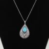Antique Bull Teardrop Necklace – Western-Inspired