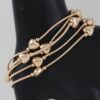 Shiny Heart and Tube Beaded Bracelet – Dainty Layering