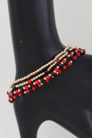 Alternating Stone Beaded Bracelet – Layered Neutral