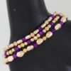 Multi-Tone Stone Beaded Bracelet – Layered Stretch