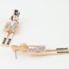 Glitter Nutcracker Drop Earrings – Festive Holiday Accent