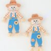 Scarecrow Stud Earrings – Autumn Harvest Charm