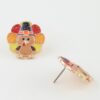 Thanksgiving Turkey Stud Earrings – Cute Turkey Motif