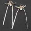 Ribbon Wrap Teardrop Earrings – Sculptural Ribbon Detail