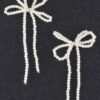 Double Pearl Ribbon Drop Earrings – Ribbon-Style Drops