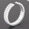 Double Jeweled Cuff Bracelet – Open Dual-Cuff Design