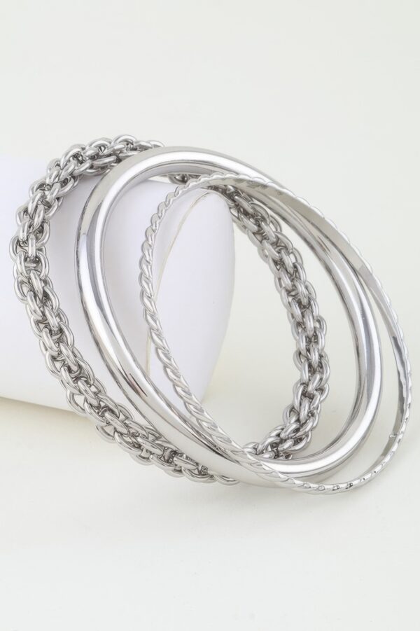 Multi-Link Chain Wrap Bracelet – Mixed Metal