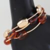 Layered Multi-Stone Beaded Stretch Bracelet
