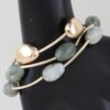 Layered Multi-Stone Beaded Stretch Bracelet
