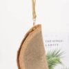 Metallic Faux Straw Clutch with Wrist Strap