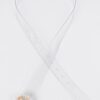 Clear PVC Belt with Pearl-Accented Buckle