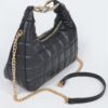 Quilted Faux Leather Hobo Bag - Slouchy Shoulder Carryall