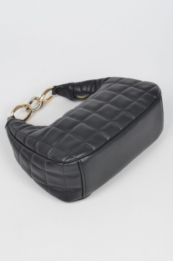 Quilted Faux Leather Hobo Bag - Slouchy Shoulder Carryall