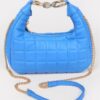 Quilted Faux Leather Hobo Bag - Slouchy Shoulder Carryall