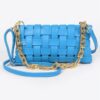 Braided Chain Crossbody Bag – Rectangular Silhouette