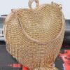 Rhinestone Fringe Heart-Shaped Party Bag