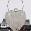 Rhinestone Fringe Heart-Shaped Party Bag