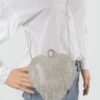 Rhinestone Fringe Heart-Shaped Party Bag