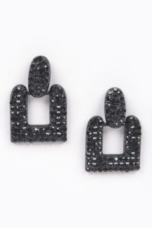 Open-Cut Rhinestone Earrings – Lightweight Shine