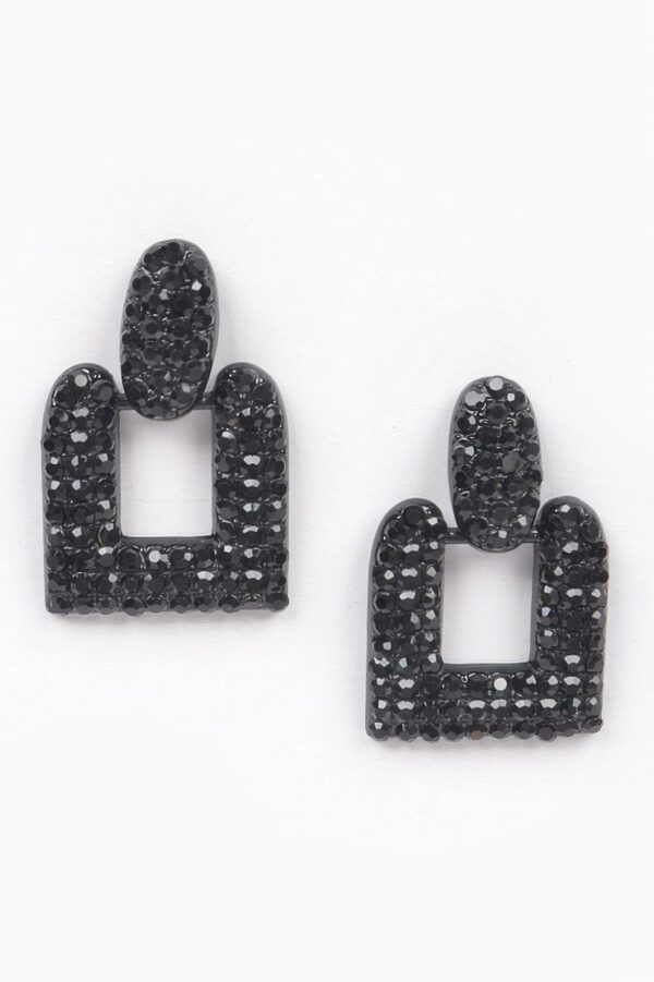 Open-Cut Rhinestone Earrings – Lightweight Shine