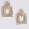 Open-Cut Rhinestone Earrings – Lightweight Shine