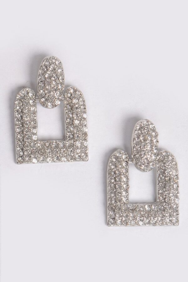 Open-Cut Rhinestone Earrings – Lightweight Shine