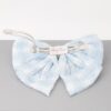 Plaid Pearl Ribbon Hair Clip – Bow Accent