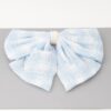 Plaid Pearl Ribbon Hair Clip – Bow Accent