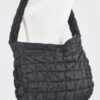 Plush Quilted Oversize Nylon Crossbody Bag