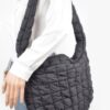 Plush Quilted Oversize Nylon Crossbody Bag