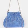 Studded Clutch with Rhinestone Embellishments
