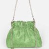 Studded Clutch with Rhinestone Embellishments