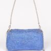 Studded Metal Clutch Bag – Silver-Tone