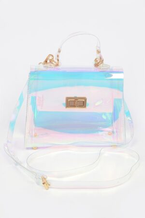 Holographic Transparent PVC Crossbody Bag