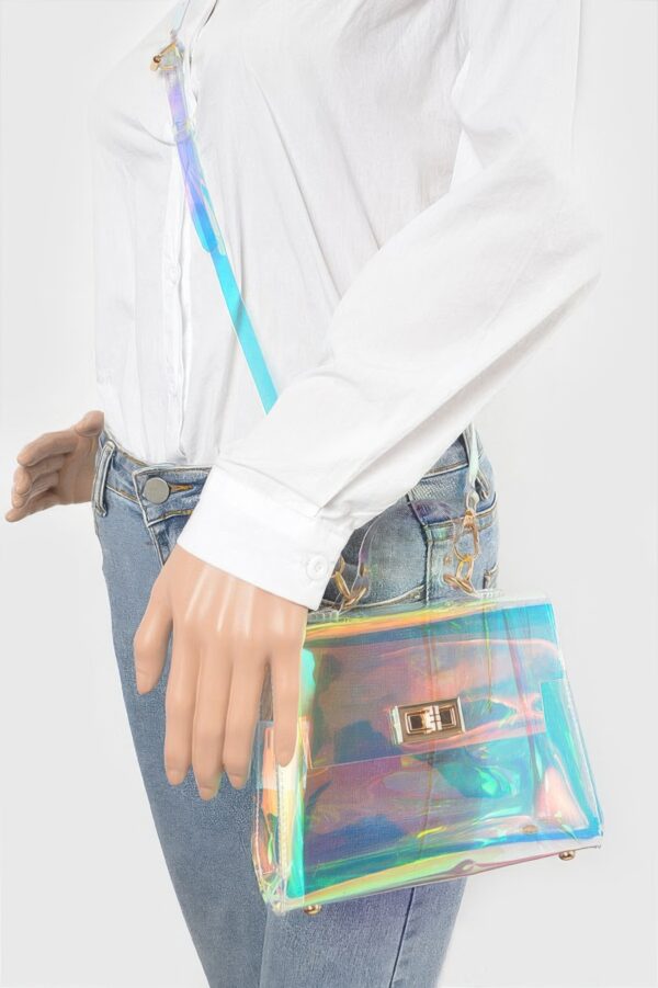 Holographic Transparent PVC Crossbody Bag