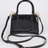 Enamel Top Handle Mini Bag – High-Shine PVC