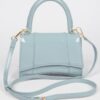 Enamel Top Handle Mini Bag – High-Shine PVC