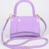 Enamel Top Handle Mini Bag – High-Shine PVC