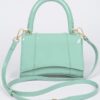 Enamel Top Handle Mini Bag – High-Shine PVC