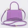 Enamel Top Handle Mini Bag – High-Shine PVC