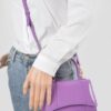 Enamel Top Handle Mini Bag – High-Shine PVC