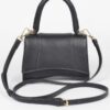 Faux Leather Top Handle Bag – Structured Mid-Size