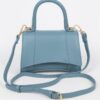Faux Leather Top Handle Bag – Structured Mid-Size